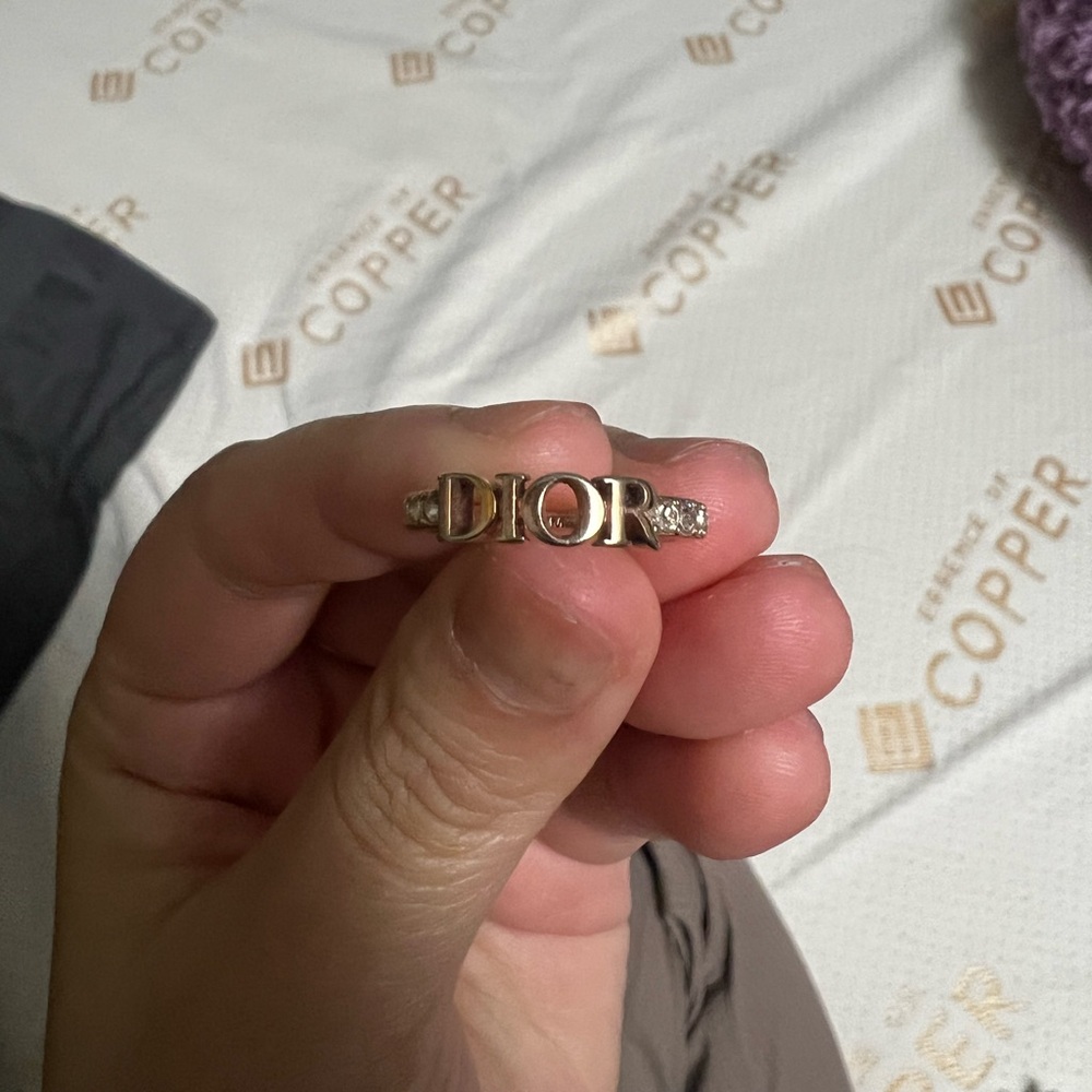 Dior revolution ring, rose gold. Size medium